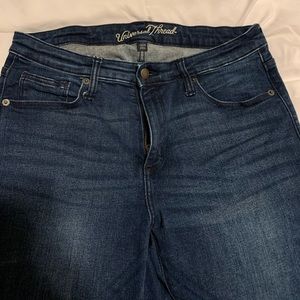 High rise skinny jeans